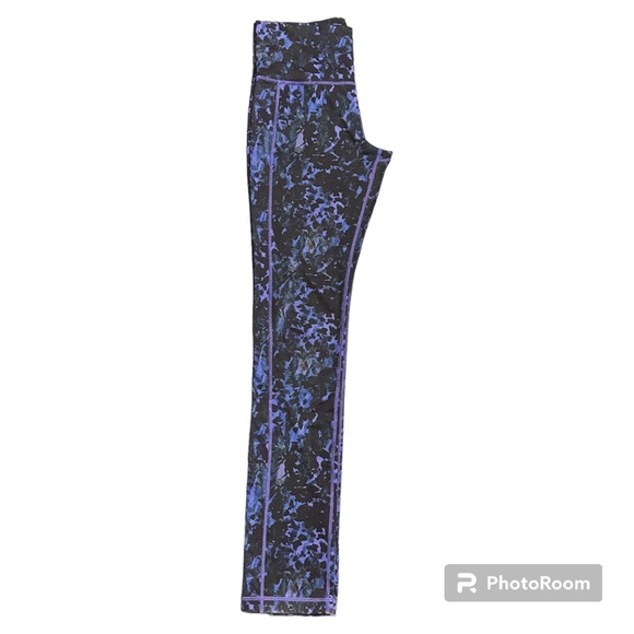 Lululemon Purple Floral Activewear Pants. - Picture 2 of 3